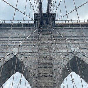 Top of the Brooklyn Bridge Tower (NYC Print)