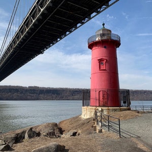 Little Red Lighthouse under the George Washington Bridge (NYC Print)