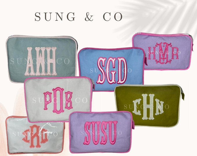 XL Personalized Toiletry Bag/Personalized Cosmetic Bag/Monogrammed Toiletry Bag/Monogrammed Makeup Bag/Custom Toiletry Bag/Rectangle Bag