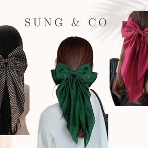 特大リボンヘアクリップ/ヴィンテージブラックヘアクリップ/フレンチボウヘアクリップ/ウェディングボウ/レディースボウ/ロングテールボウ/ラージボウ/フレンチボウ/ヘアクリップボウ