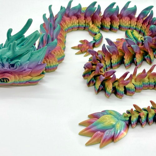 3D Printed Articulated Void Sea Dragon Dragon Fidget Toy - Etsy