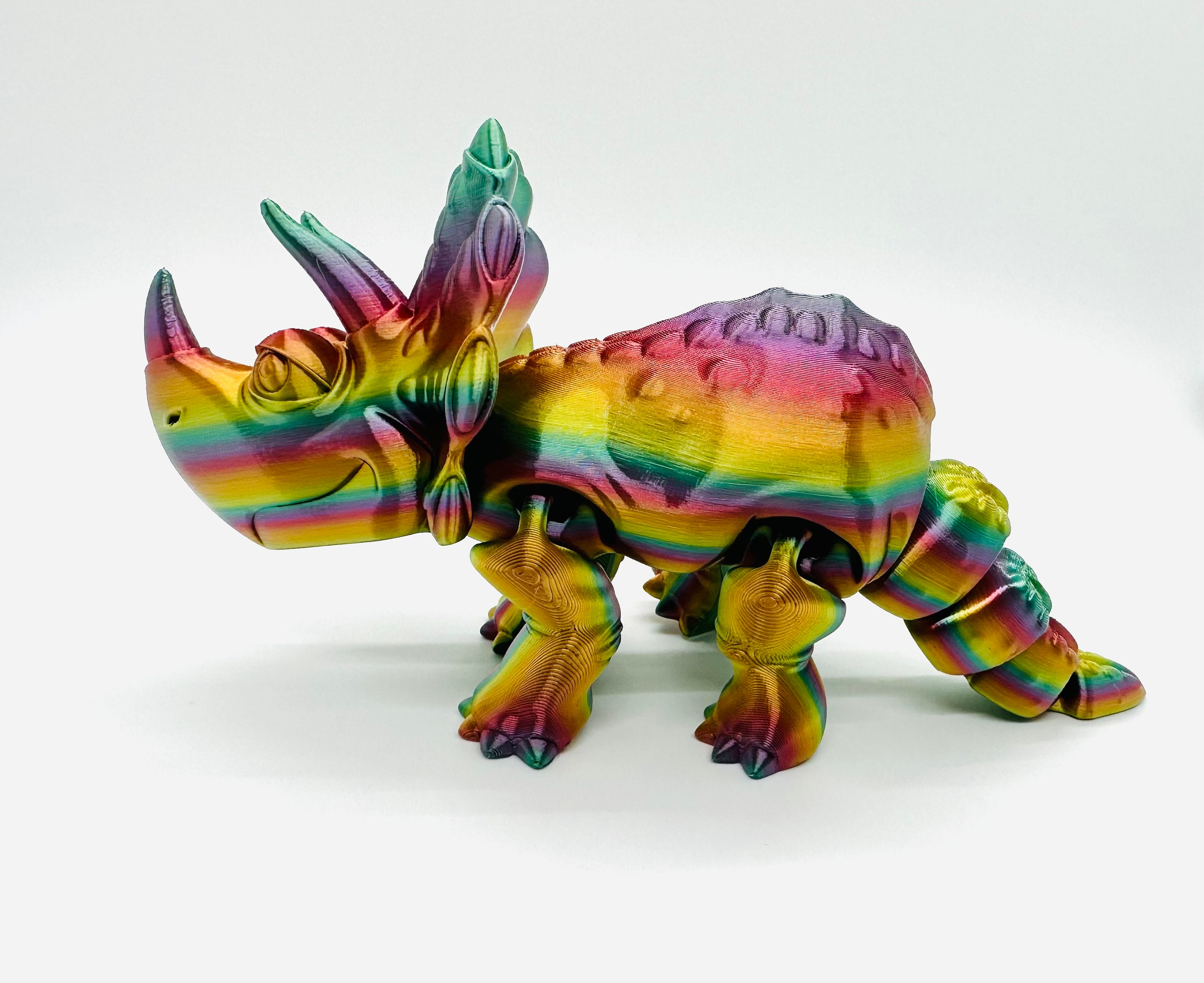 3D-geprinte beweegbare dinosaurus, flexibel figuur met beweegbare gewrichten, speelgoed ornament bureau voor op tafel, display, dierenliefhebbers voor kinderen en volwassenen, decoratie