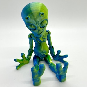 3D Printed Articulating Flexible Alien Sensory Toy Gadget Flexi Factory Authorized Seller TikTok Articulated Gift