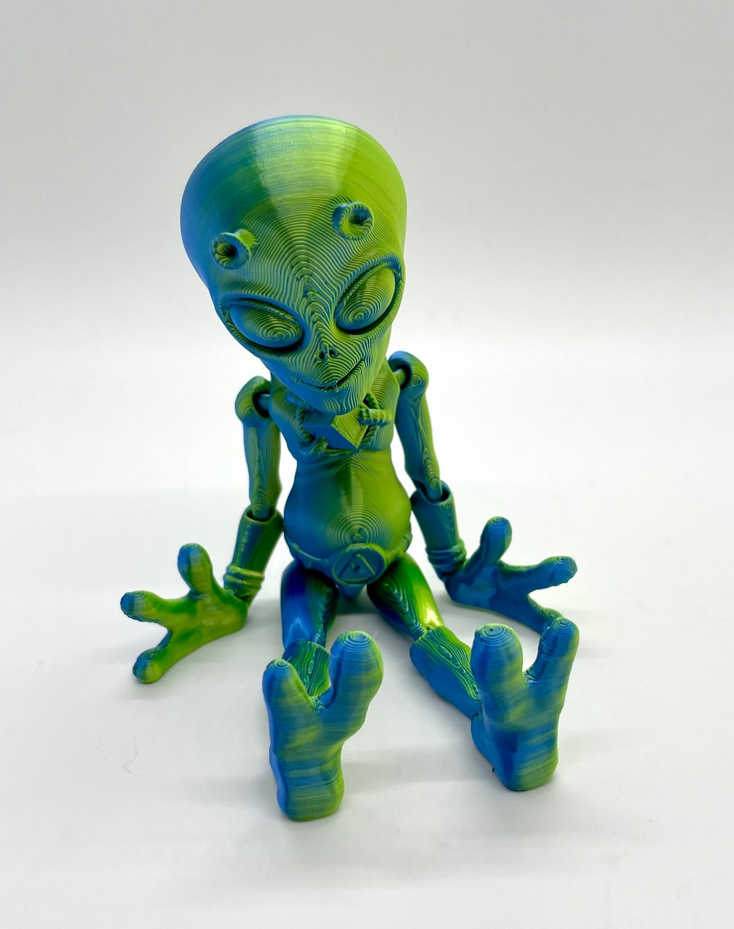3D Printed Articulating Flexible Alien Sensory Toy Gadget Flexi