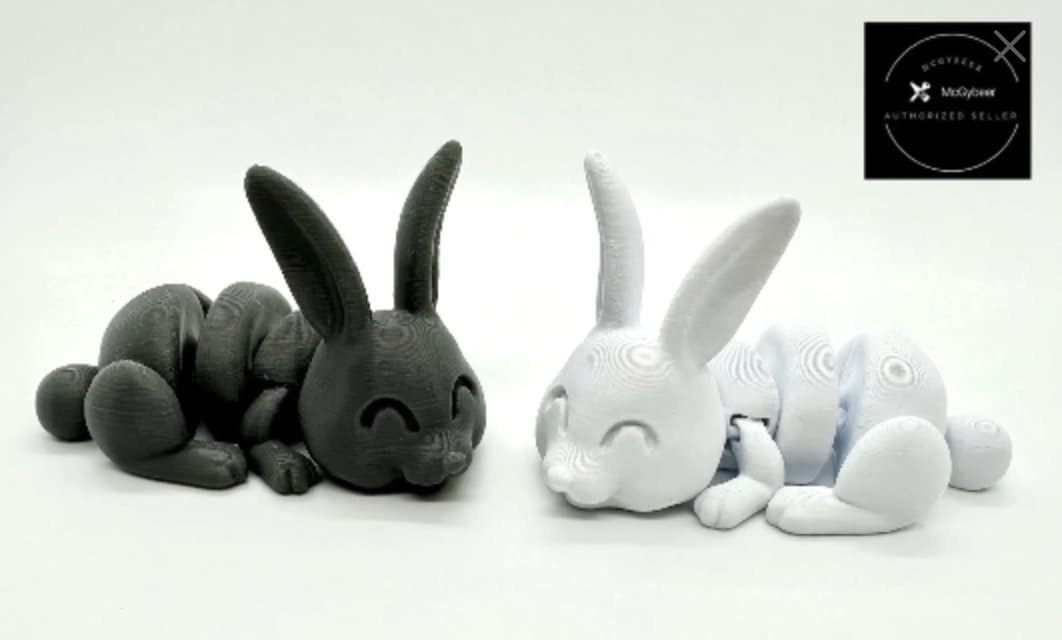 3D Printed Articulating Flexible Bunny Sensory Toy Gadget Fidget