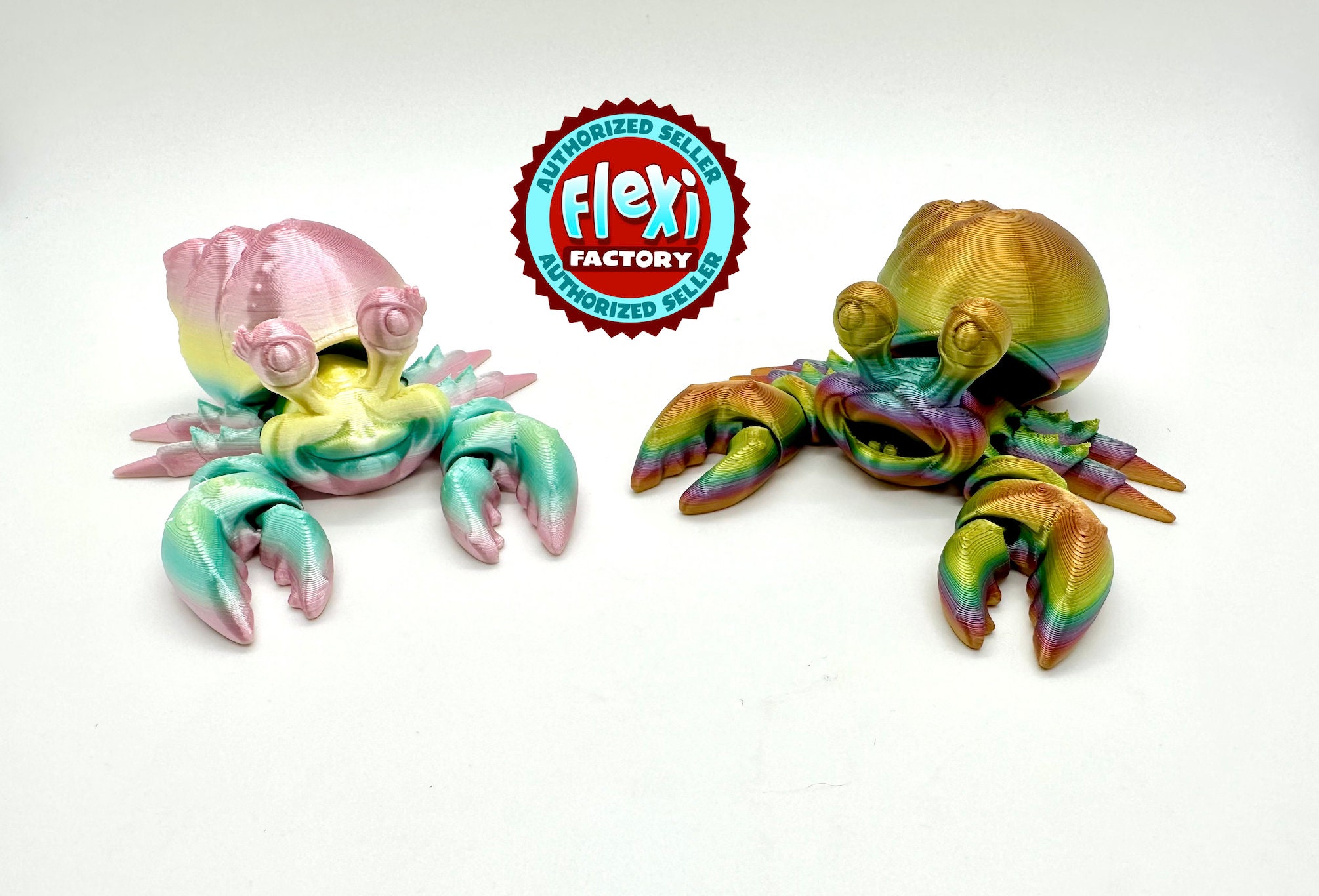 3D Printed Articulating Flexible Crab Sensory Toy Gadget Fidget