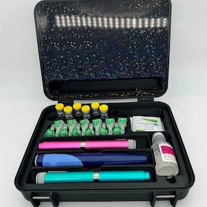 Deluxe Peptide Insulin Pen Storage Container Carrying Case Organizer Box Multiple Colors & Sizes Custom 3D Printed Tirzepatide Semaglutide image 2