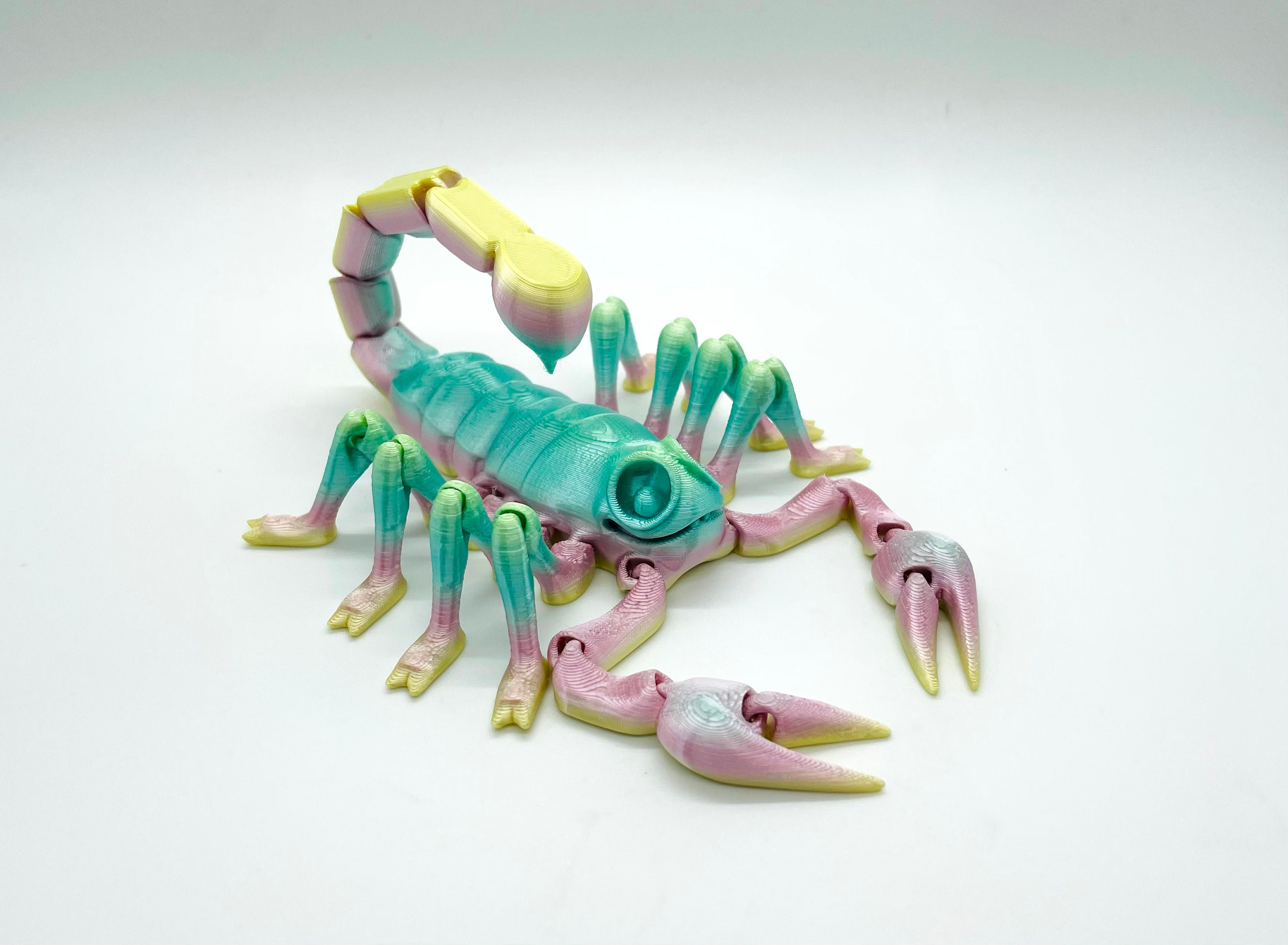 3D Printed Articulating Flexible Scorpion Sensory Toy Gadget Flexi
