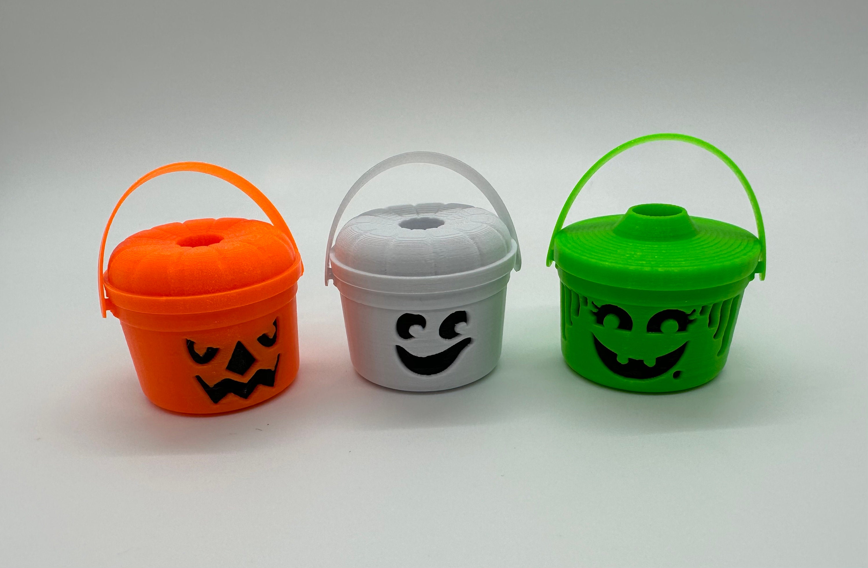 Halloween Buckets for Straw Toppers