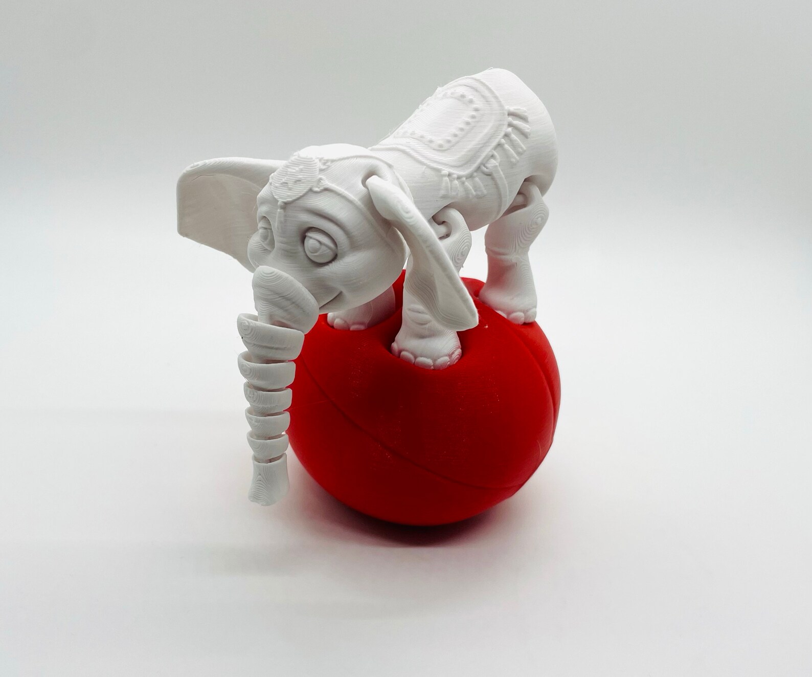 3D Printed Articulating Elephant & Ball Flexible Sensory Toy Etsy