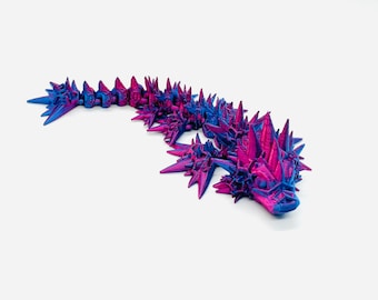 3D Printed Articulating Baby Dragon Cinderwing3d Sea Dragon Crystal Gem Dragon Giant Flexible Fidget Toy Articulated Cinderwing TikTok