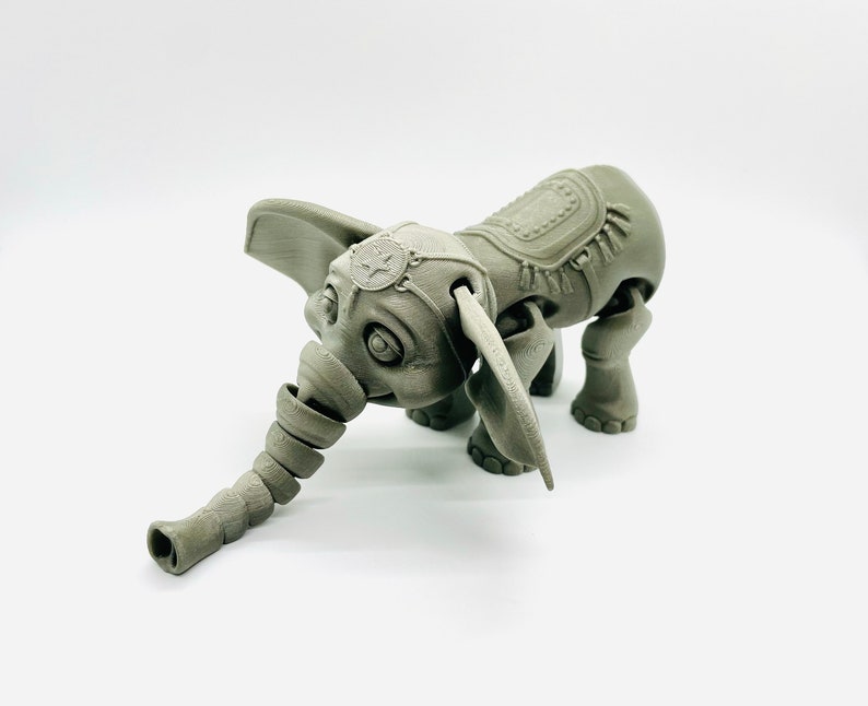 3D Printed Articulating Elephant & Ball Flexible Sensory Toy Etsy