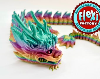 Set Di 4 Draghetti Stampati In 3D – 30 Cm Flessibili Con Uovo Da 8,5 Cm – Giocattolo Misterioso Per Bambini E Adulti