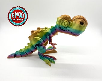 3D Printed Articulating Flexible Dinosaur T Rex Sensory Toy Gadget Flexi Factory Authorized Seller Articulated Trex Jurassic Park