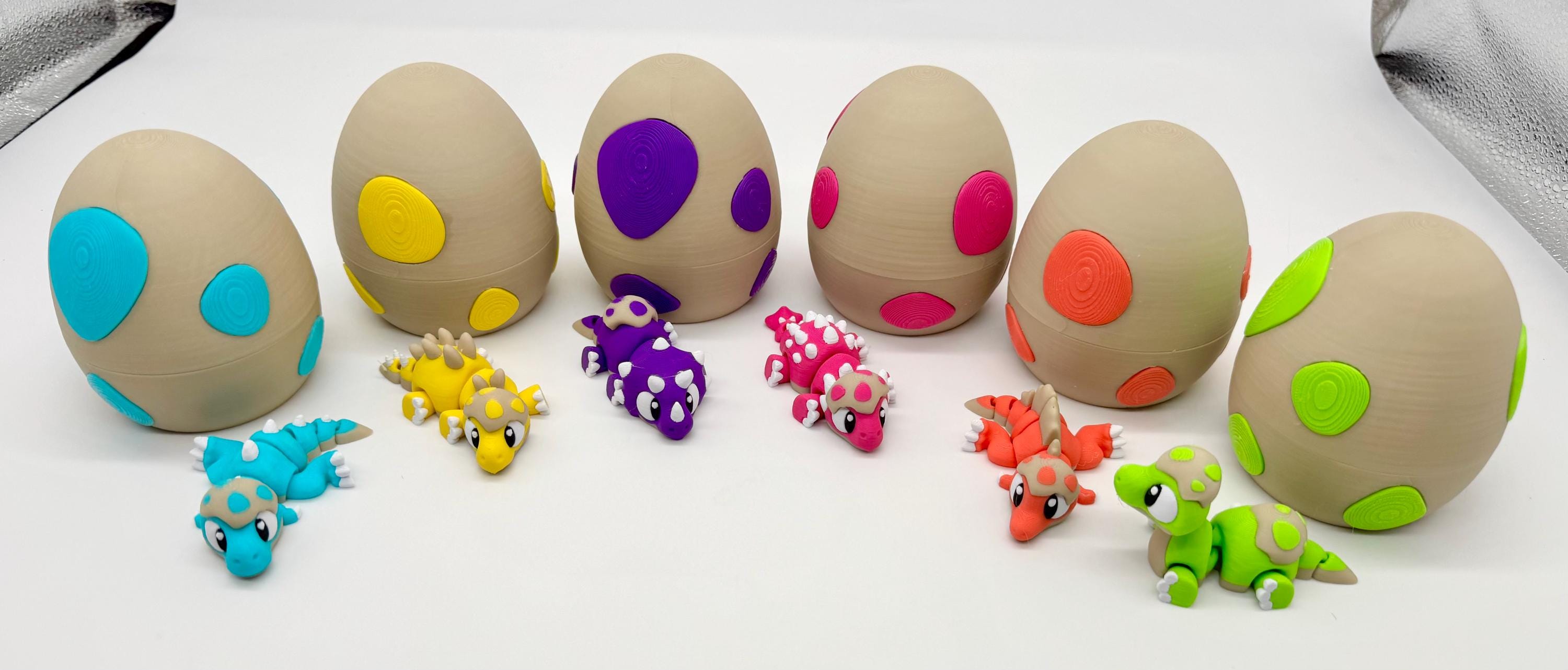 3d Printed Dinosaur Egg Figurines Collectibles Valentine's Easter 3d Printed Dinosaur Egg Figurines Collectibles Valentine's Easter