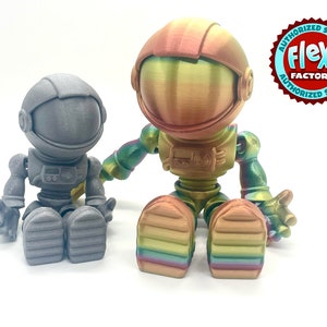 3D Printed Articulating Flexible Astronaut Sensory Toy Gadget Flexi Factory Authorized Seller TikTok Articulated