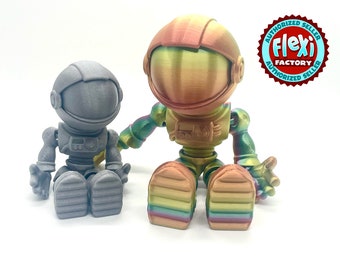 3D Printed Articulating Flexible Astronaut Sensory Toy Gadget Flexi Factory Authorized Seller TikTok Articulated