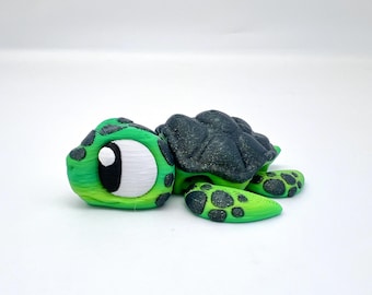 Flexible Turtle 3D Printed Articulating  Sensory Toy Gadget Fidget Desk Toy Easter Gift Articulated Tortoise Sea Nemo
