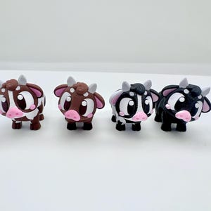 3D Printed Articulating Flexible Cow Sensory Toy Gadget Fidget Desk Toy Easter Gift Articulated