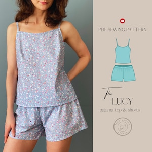 Moldes para Conjunto de Pijama | Roupa de Dormir e para Ficar em Casa - Blusa e Calça Fáceis | Download Imediato