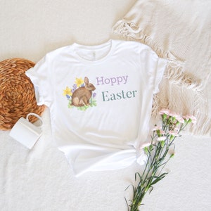 Hoppy Easter Shirt, Easter Bunny Shirt, Easter Tshirt, Cute Easter Shirt, Funny Easter Shirt, Christian Easter Shirt