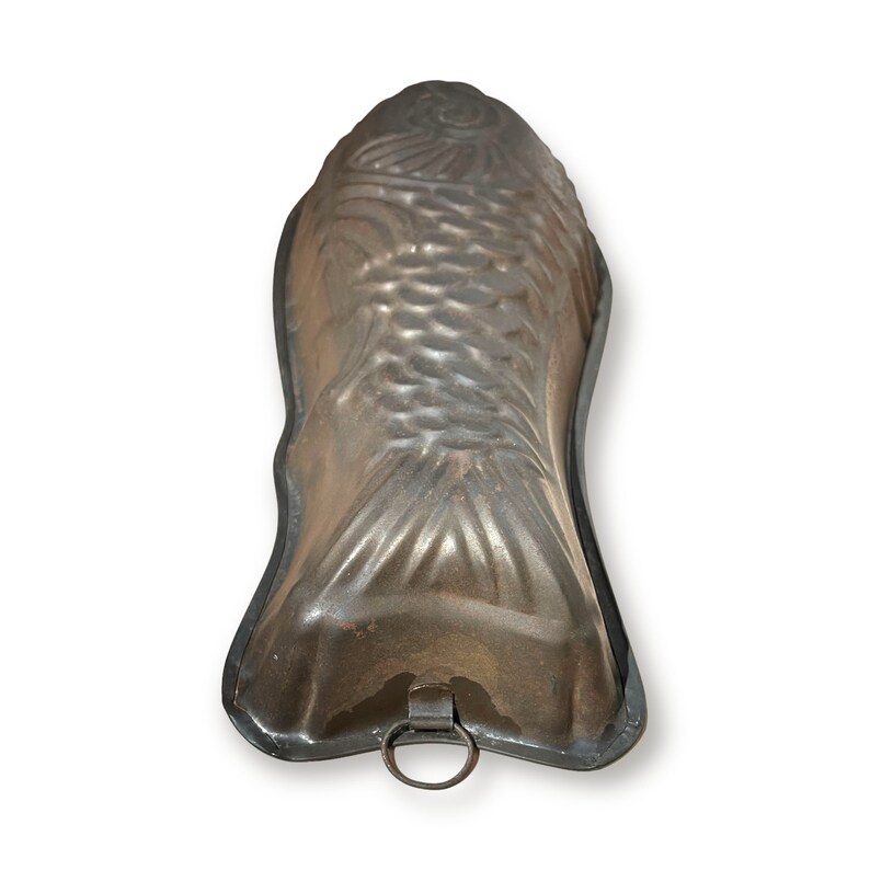 Vintage Tin Fish Mold Pan Jello Mold Cake Pan Etsy