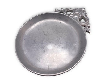 Antique Pewter Porringer Serving Bowl, 19th Century