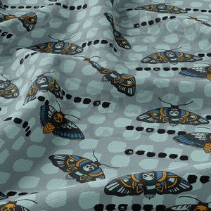 Moth repeating pattern, Fabric Design, Pattern Design, Seamless Pattern, PNG design File