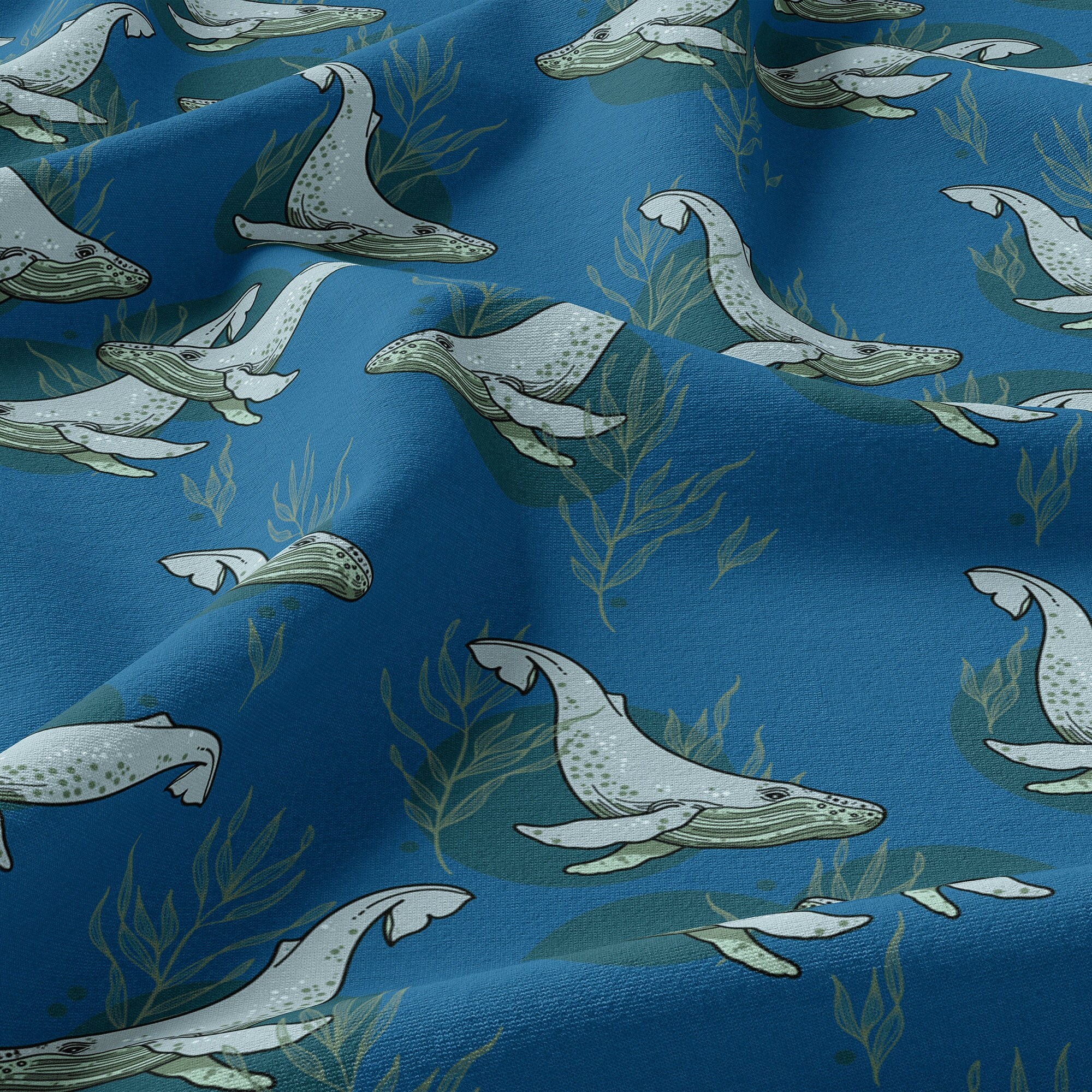 Whale Repeating Seamless Pattern Design Fabric Design Surface Pattern ...