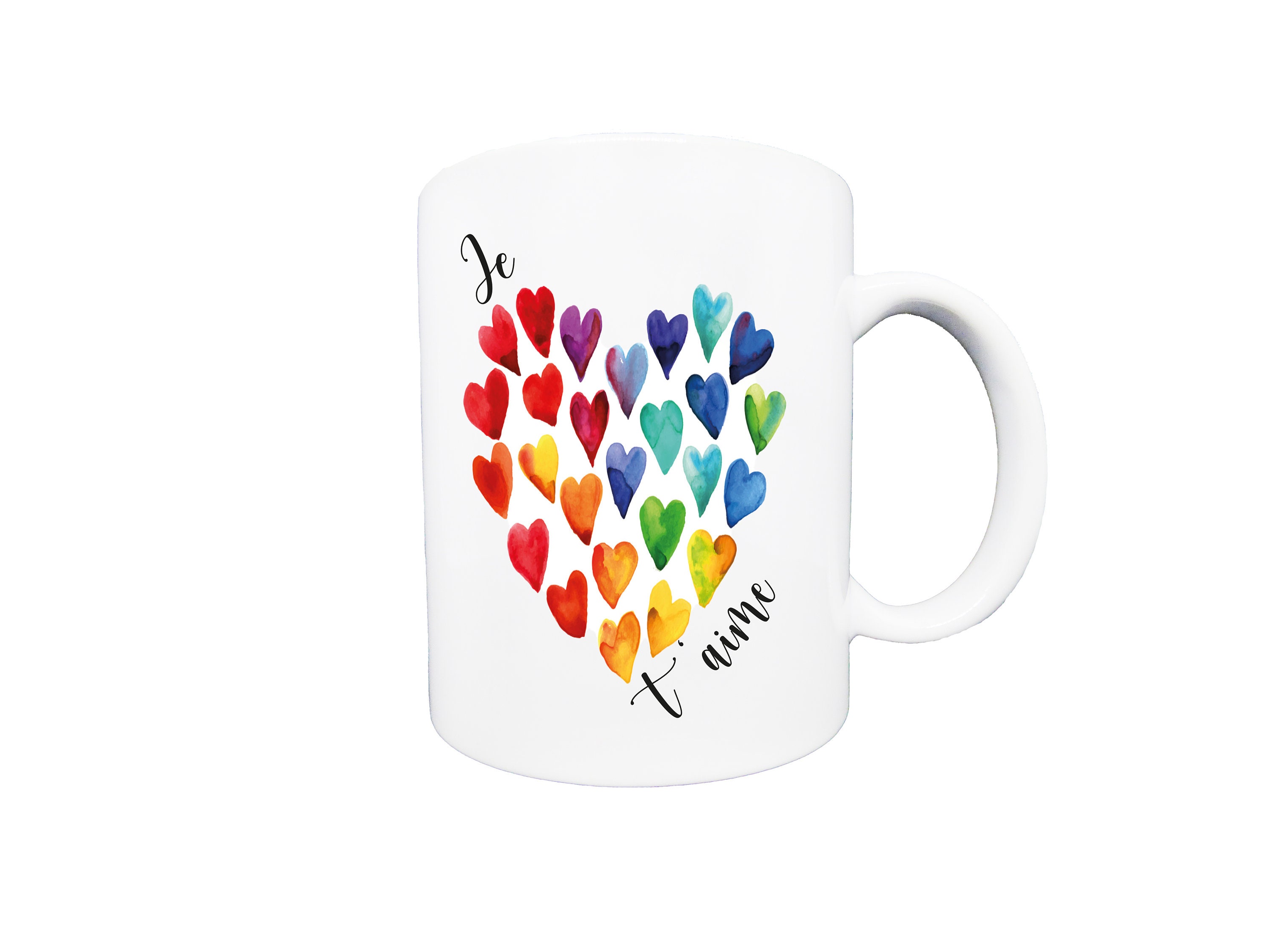 Mug Je T'aime Multicoeur