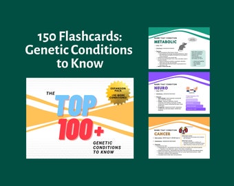 150 Flashcards: Top 100 Conditions to Know + Expansion Pack (150 conditions)