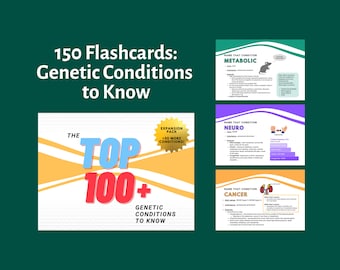 150 tarjetas didácticas: Las 100 afecciones más importantes que debes conocer + Paquete de expansión (150 afecciones)