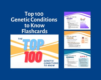 100 schede didattiche: le 100 patologie genetiche più importanti da conoscere.