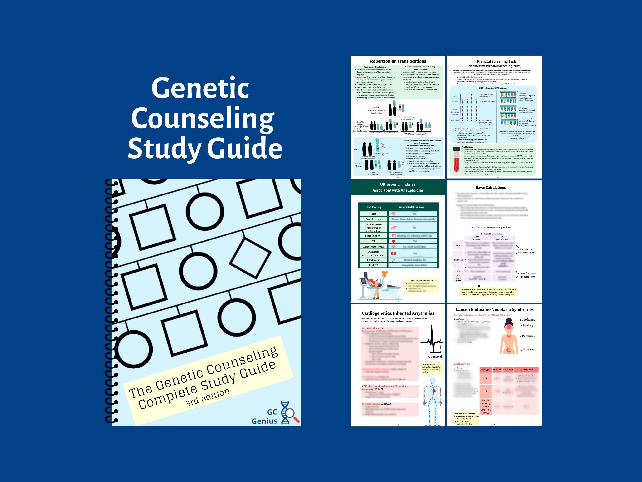Genetic Counseling Complete Study Guide | Printed and Shipped - Etsy