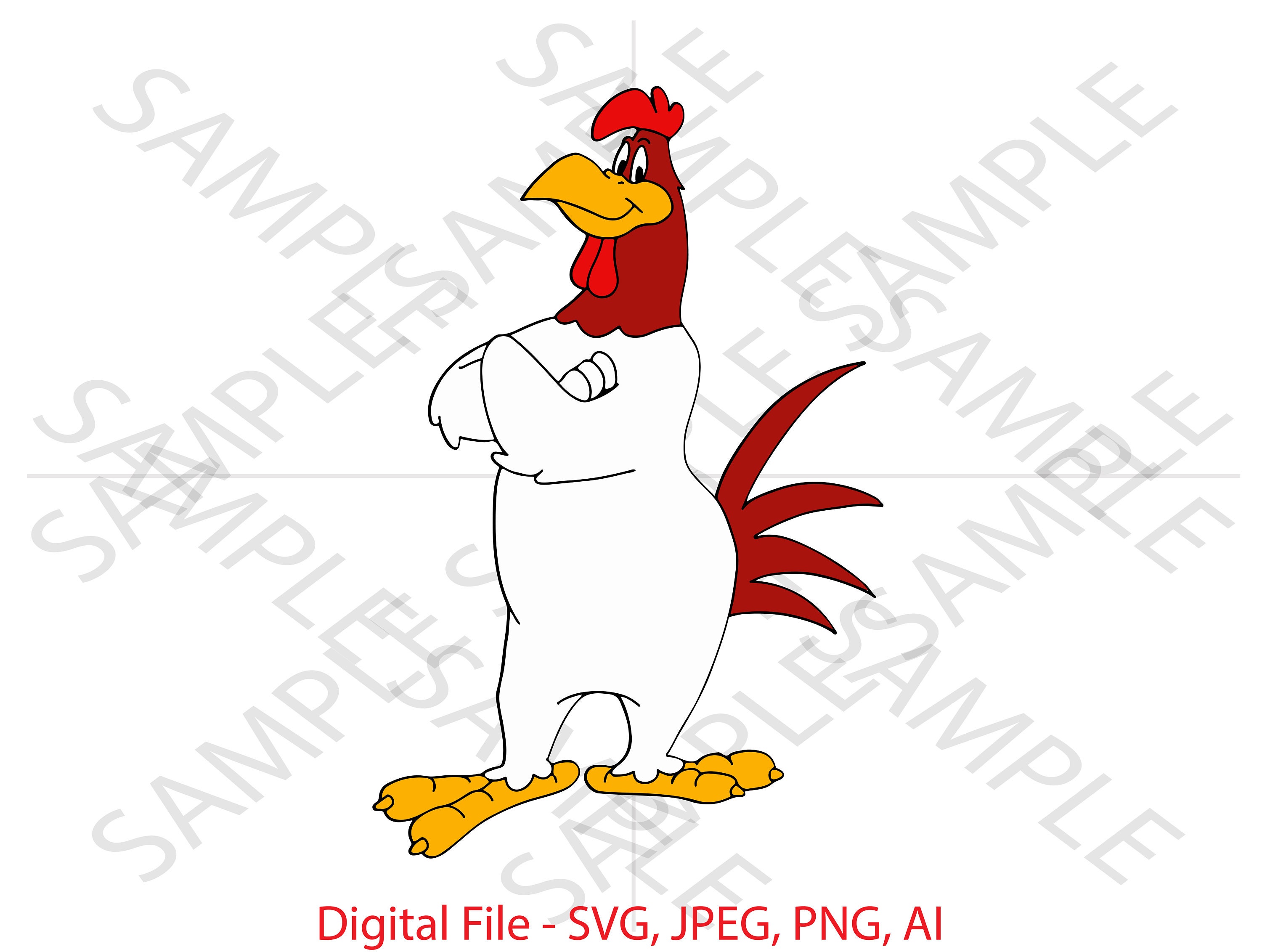 Foghorn Leghorn, Looney Tunes, Looney Tunes SVG, Foghorn Leghorn Looney