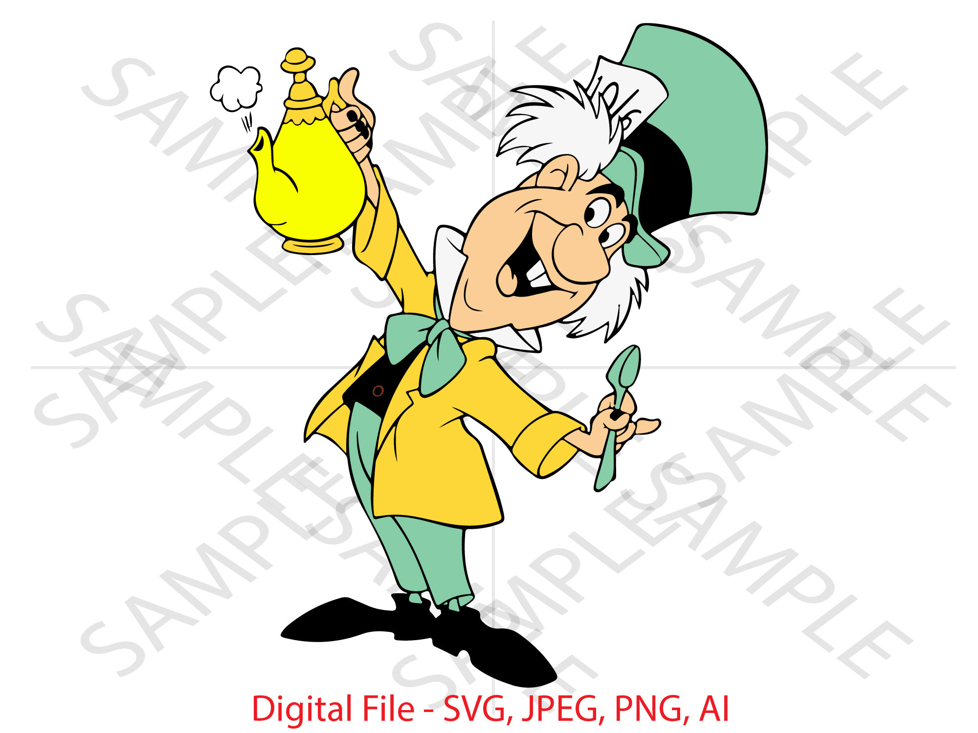 Mad hatter cartoon online