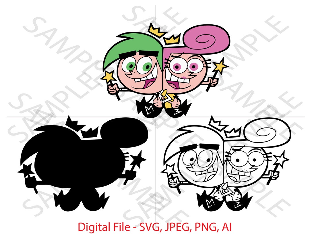 Cosmo and Wanda Package, Fairly Odd Parents, Fairly Odd Parents SVG ...