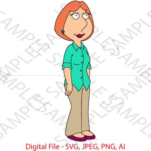 Lois Griffin, Family Guy, Family Guy SVG, Lois Family Guy, Cartoon, Digital Design, Cricut, Custom Lois Family Guy, Custom Family Guy