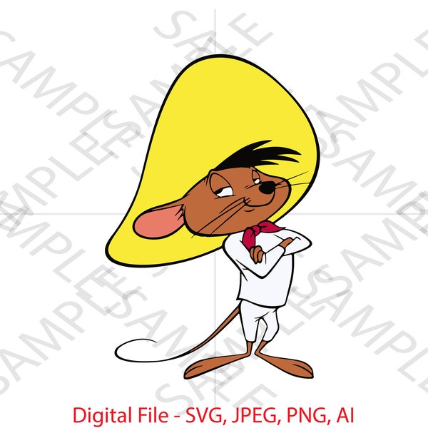 Speedy Gonzales, looney tunes, looney tunes SVG, Speedy Gonzales Looney Tunes, Cartoon, Vinyl Cutting, Cricut, Custom Speedy Gonzales Design