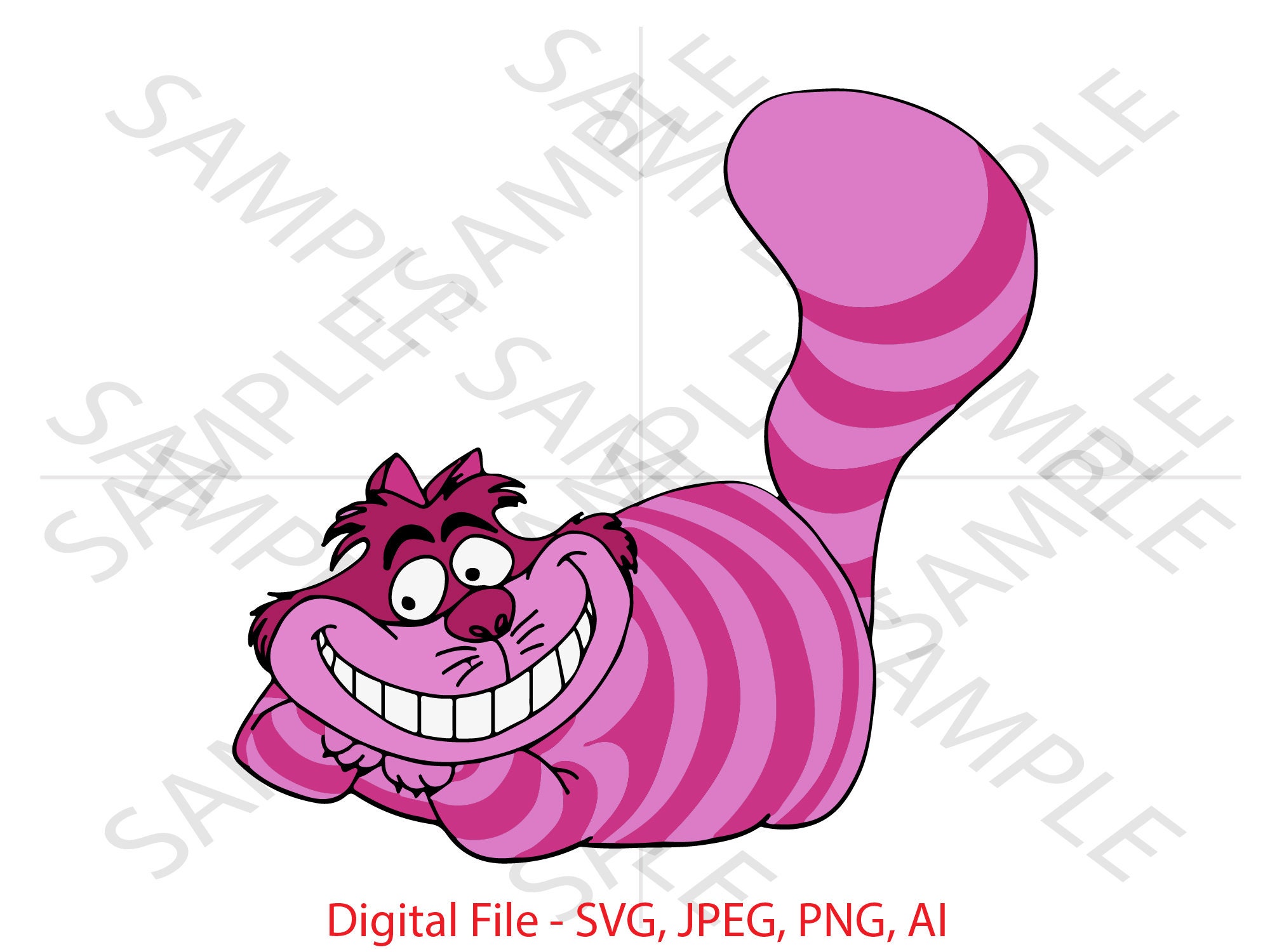 Cheshire Cat, Cheshire Cat SVG, Alice in Wonderland, Alice in