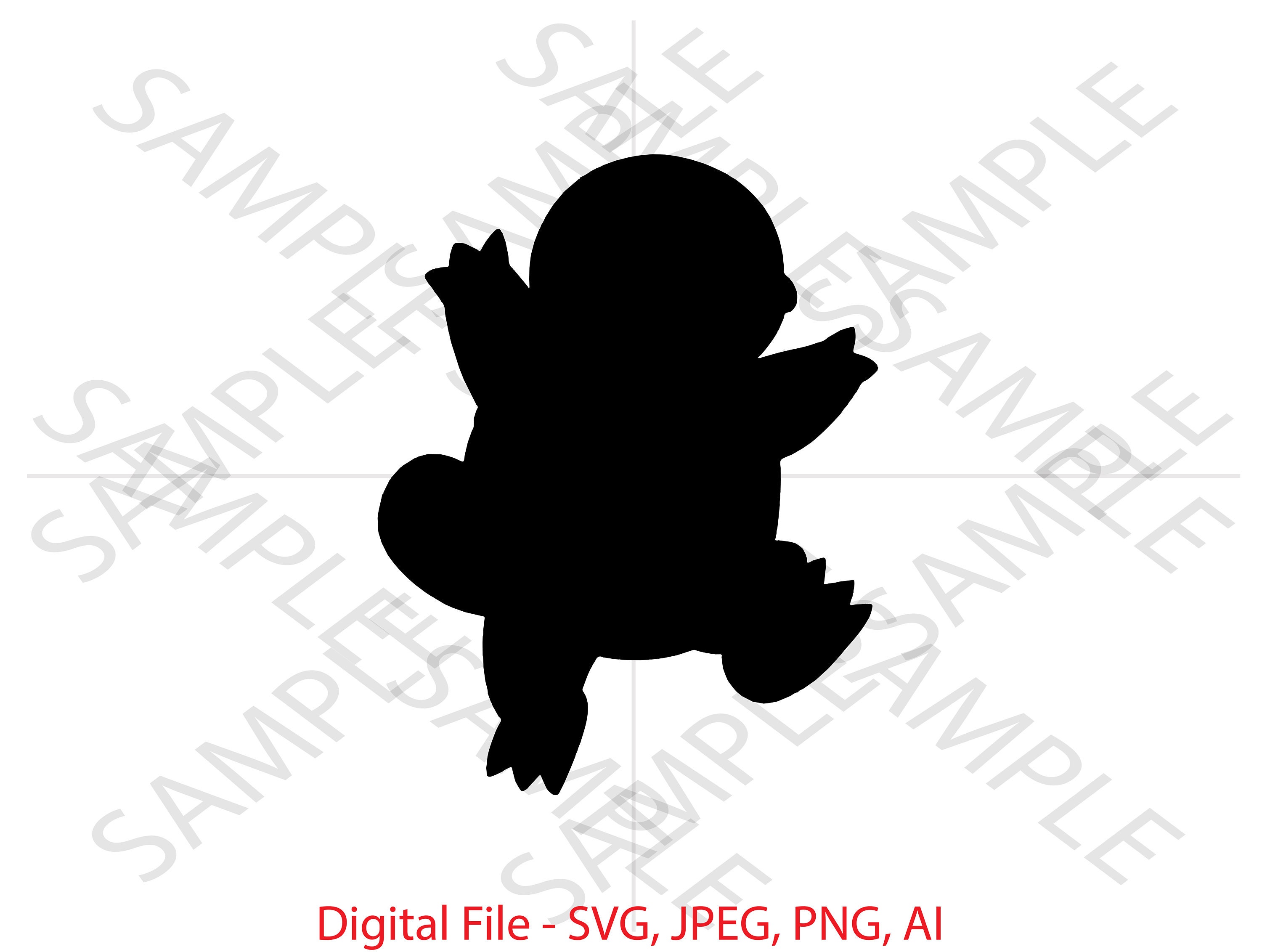 Squirtle Silhouette - Etsy