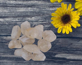 CITRINE tumbled pocket stone