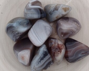 BOTSWANA AGATE tumbled pocket gemstone