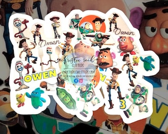 Toy Story Inspired Temporary Tattoos Toy Story Birthday Party Favor Party Decor Woody Buzz Goody Gift Bag PERSONALIZED or GENERIC