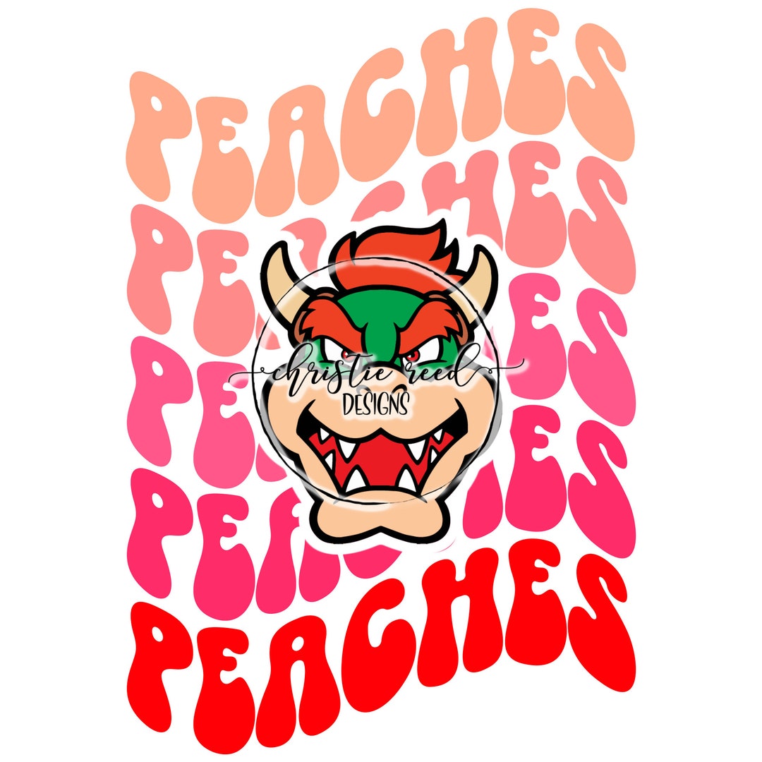 Bowser Mario Peaches Inspired Instant Download Digital File 