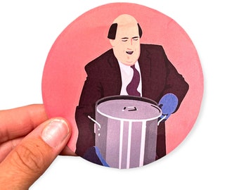 Kevin’s Famous Chili Vinyl Decal Sticker - The Office - Waterproof Vinyl Decal - 3.5”