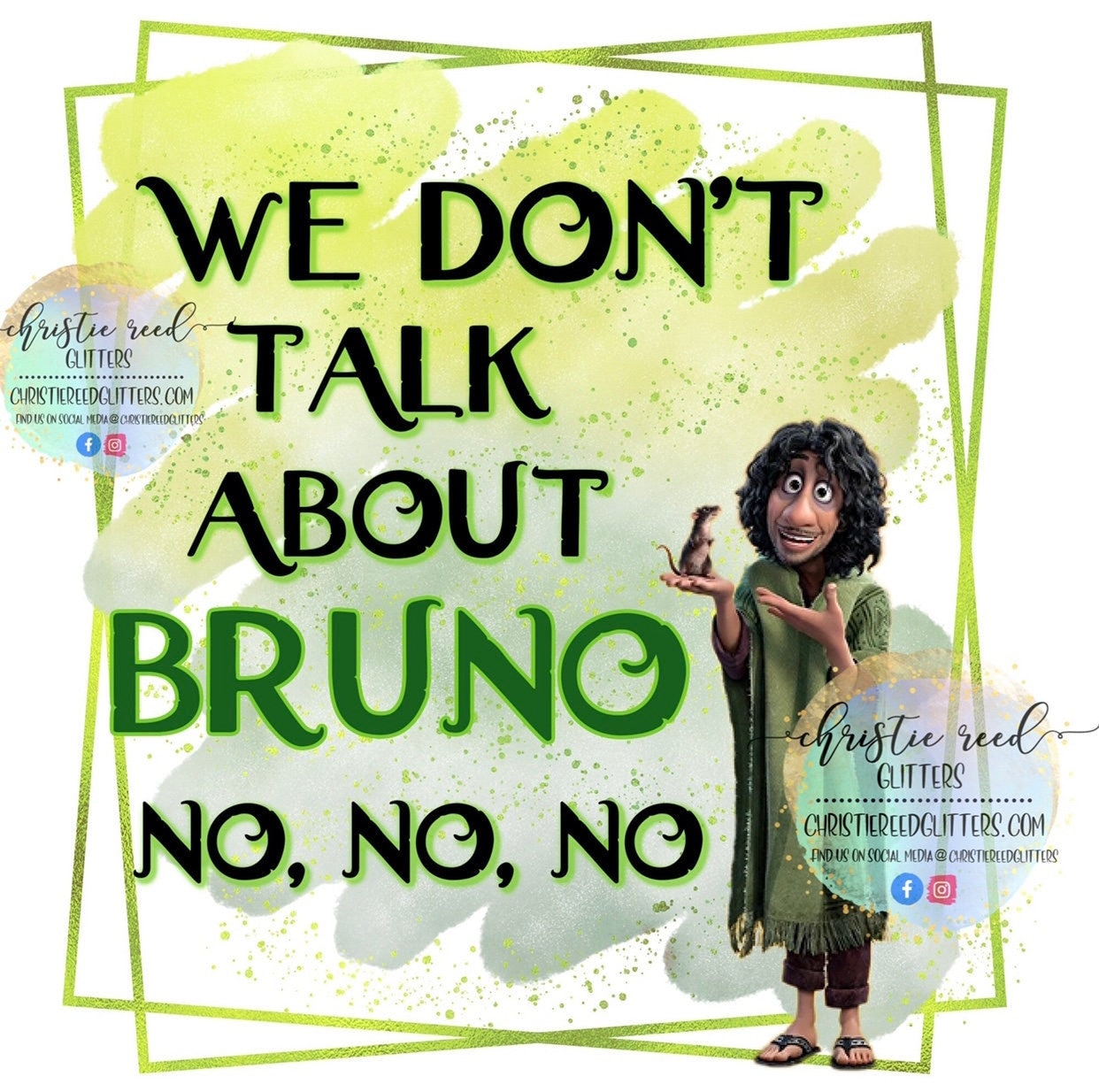We Don't Talk About Bruno Digital File Encanto Sublimation Printable ...