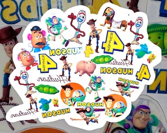 Toy Story Inspired Temporary Tattoos - Toy Story Birthday Party Favor Decor - Woody - Buzz - Goodie Treat Bag - PERSONALIZED or GENERIC