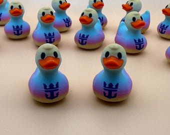 Pack of 10 | 1.25 inch | 3D Printed Cruise Duck | Royal Caribbean Inspired Cruising Duck
