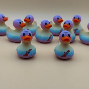 Pack of 10 | 1.25 inch | 3D Printed Cruise Duck | Carnival Inspired Cruising Duck